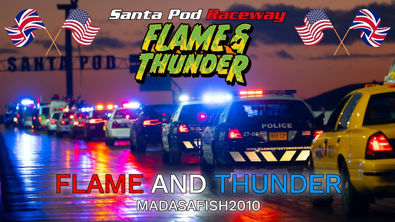 Flame & Thunder at Santa Pod 2025 - (9) American Police Cars in the UK