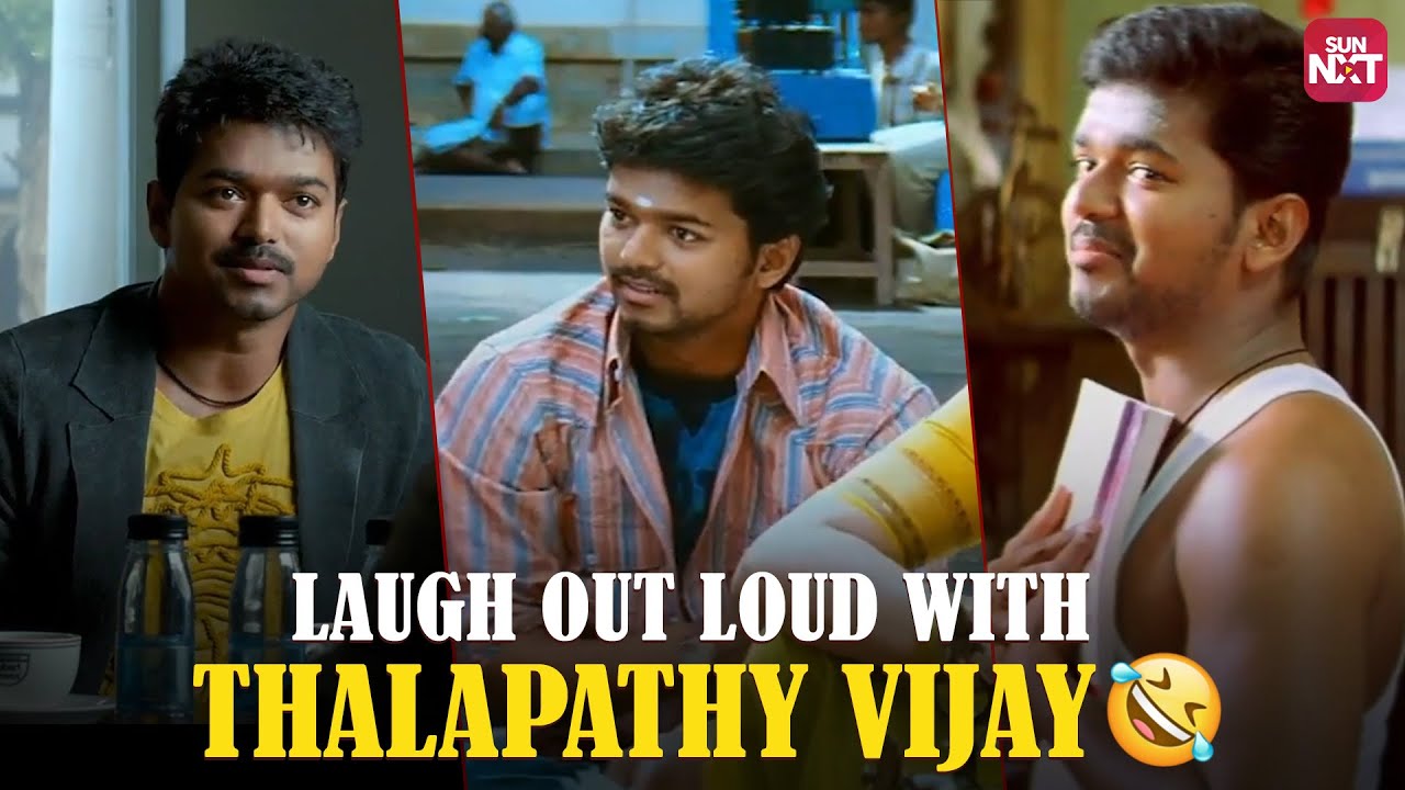 Thalapathy Vijays Hilarious Comedy Scenes  Super Hit Tamil Movies on Sun NXT