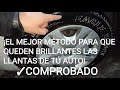 ¿Cómo ABRILLANTAR LAS LLANTAS DEL AUTO? | ¡El mejor método casero!