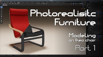 Modeling a photo-realistic Ikea lounge chair in Blender, part 1