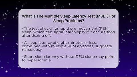 What Is The Multiple Sleep Latency Test (MSLT) For Sleep Problems? - Sleep Apnea Support Network