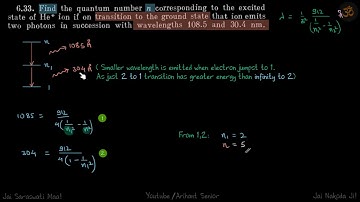 6.33 | Irodov Solutions | Modern Physics