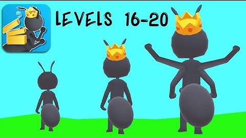 Tiny Run 3D 🐜🐜🐜Walkthrough Gaming, MAX LEVELS, LEVELS 16-20 , iOS and Android gameplay