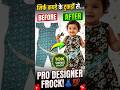 5 minute mein banayein nanhi pari ke liyedesigner frock! 👗 #BabyFrock#youtubeshorts#shortvideo