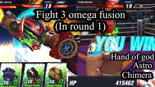 Boxing Star Fight 3 Omega Fusion Astrochimera And Hand Of God In Round 1