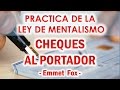 PRACTICA DE LA LEY DE MENTALISMO - CHEQUES AL PORTADOR