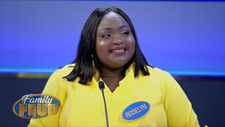 Triple points? Can this celeb team take advantage of some BIG COMBOS | Family Feud Ghana