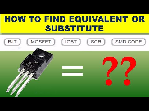 #233 Jak najít ekvivalent nebo náhradu MOSFET nebo tranzistoru / SCR / IGBT