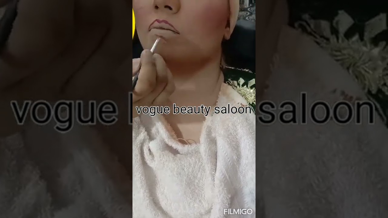 simple soft mehndi makeup done by vogue beauty saloon