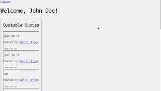 Quotes - Web App Built on the Python Stack