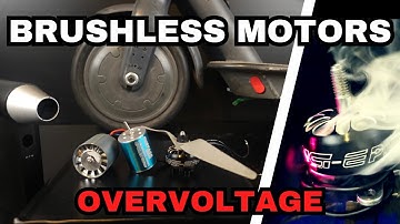 Brushless motors overvoltage. 120V E-scooter & RC motors
