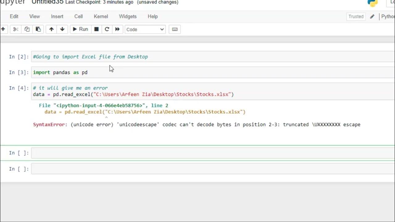 How to import Excel File in Python - YouTube