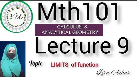 Calculus and Analytical Geometry|mth101 lec  #9||#mth101limit of function|#limitfungsitrigonometri