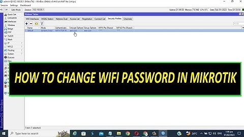 How to Change Wifi Password in Mikrotik Router l ITC Tutorial