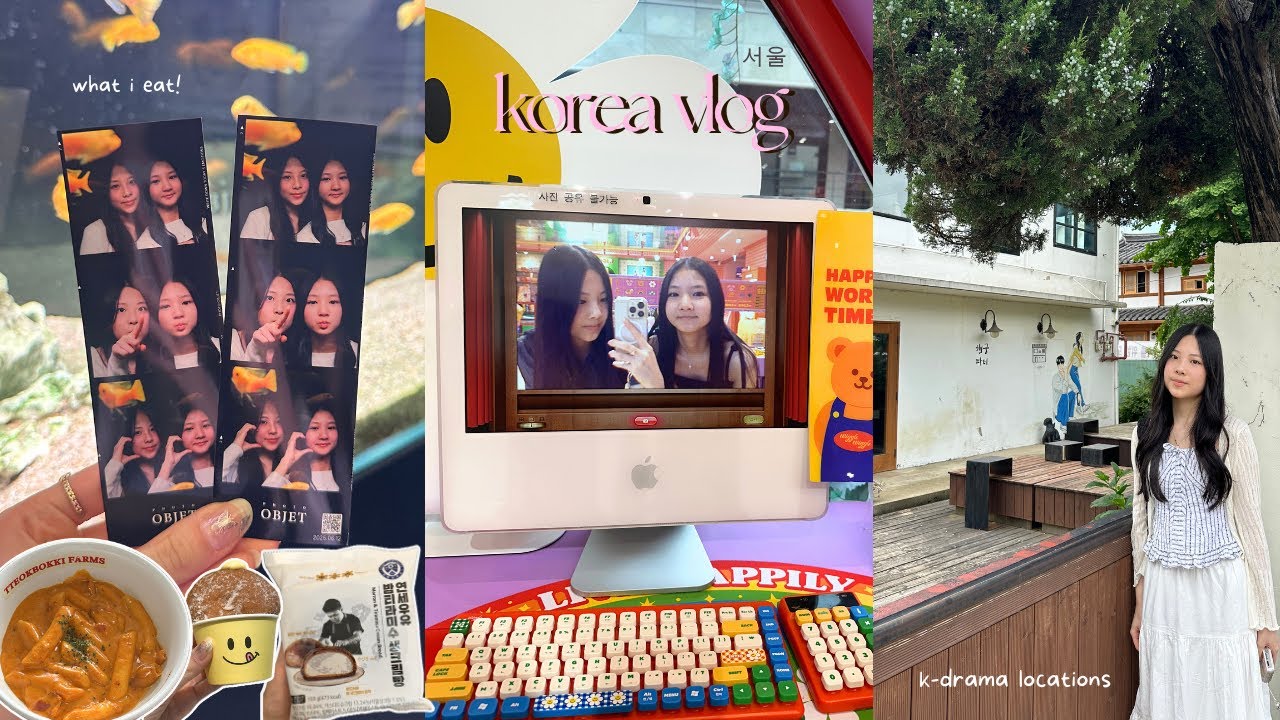 KOREA VLOG 🎞️: исследуем Сеул, что я ем, однодневная поездка в Сувон, места съёмок корейских дора...
