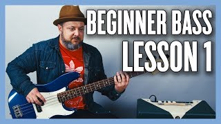 Video thumbnail of "Beginner Bass Lesson 1 - Your Very First Bass Lesson"