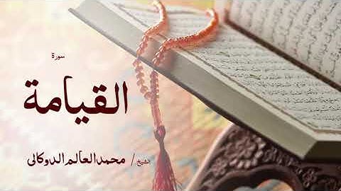 75 سورة القيامة  بصوت القارئ الشيخ محمد العالم الدوكالى