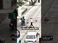 Man Blocking Road Gets Instant Karma