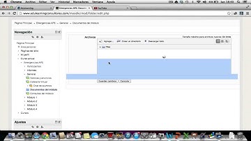 Cómo borrar y agregar archivos en moodle 2.4