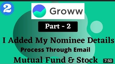 How to add nominee in Grow tamil || Add nominee in mutual funds tamil