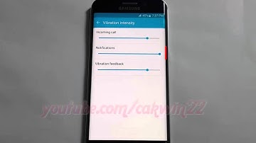 Android Lollipop : How to change Notification vibrate intensity on Samsung Galaxy S6
