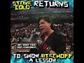 Stone cold returns to show Bischoff a lesson RAW march 21 2020