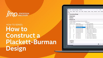 How to Construct a Plackett-Burman Design in JMP