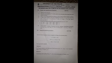 SC-342 | Numerical Computing | #exam #paper