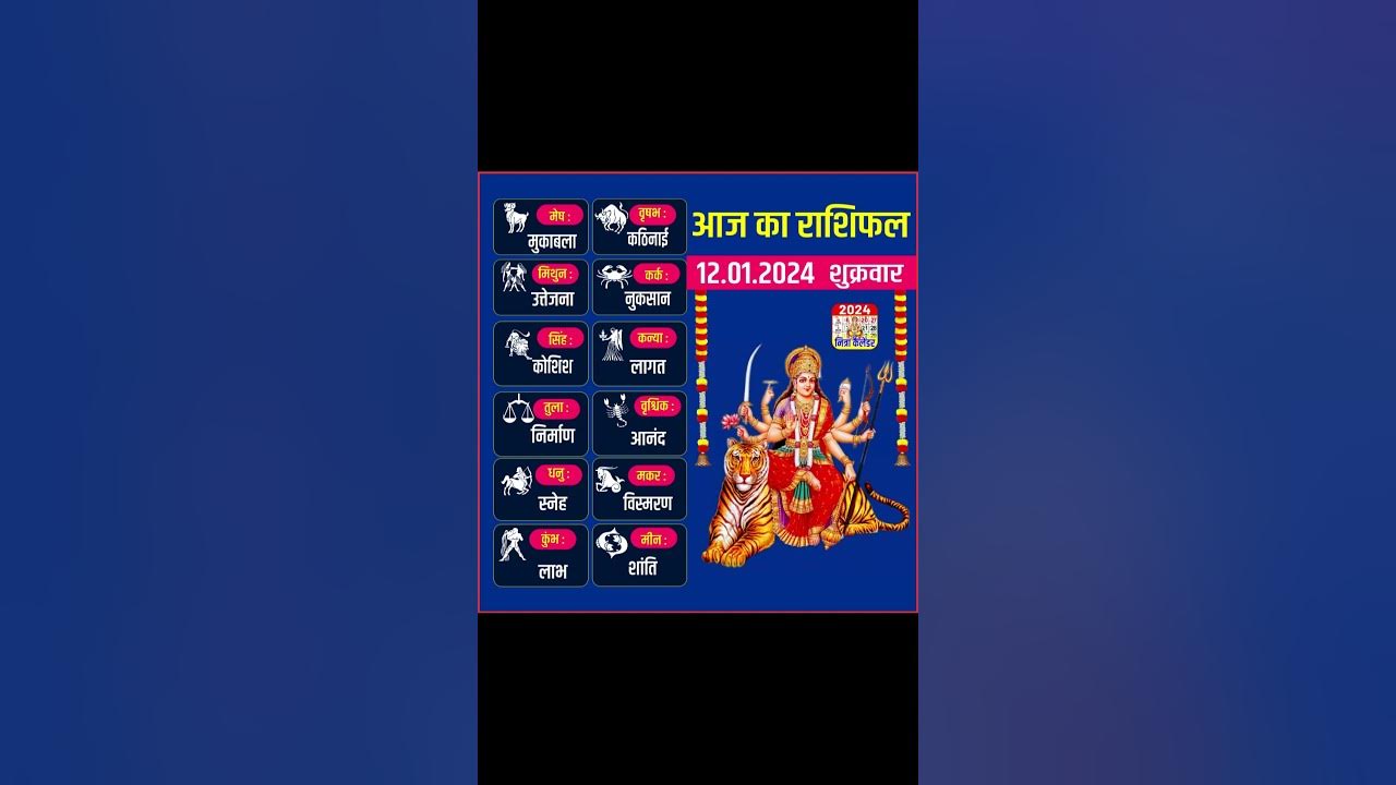 12th January 2024 आज का राशिफल मेष से मीन राशि Daily Horoscope 12th January 2024 आज का राशिफल मेष से मीन राशि Daily Horoscope