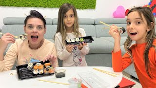 MANCAM SUSHI pentru PRIMA DATA / REACTIA MAREI la WASSABI