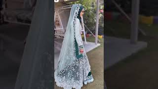 Muslim bridal look 🤍/party wear dress 🤍/#pakistani 🤍/#hijabfashion /#trendingshorts /@multaniart 🤍
