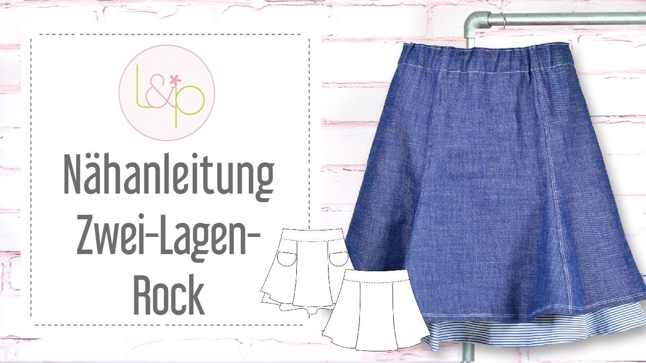 Nähanleitung lillesol Zwei-Lagen-Rock - einen doppellagigen Rock aus ...