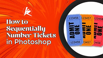 How to Add Sequential Numbering to Tickets | Photoshop  Guide