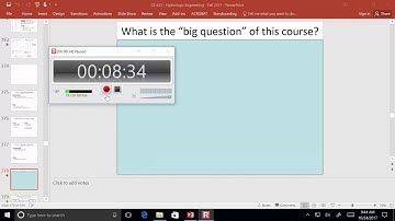 CE 433 - Class 19 (24 Oct 2017) NRCS Rainfall-Runoff Model