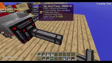 Tutorial: how to make an infinite automatic sieve with storge in Sky Factory 2.0