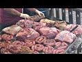 Huge Grills, Giant Burgers, Asado, Sausages, Picanha, Mortadella, Fried Pizza. Italy Street Food