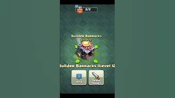 Upgrade Of Builder Barracks Level 1 To Max | COC #shorts