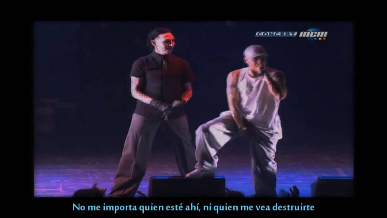 Marilyn Manson ft Eminem - The Way I Am subtitulado al español [Live, España-Barcelona]