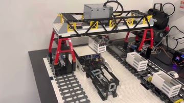 LEGO arduino train container crane 2022 version