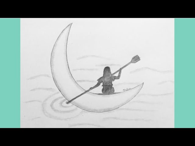 How To Draw Girl Sailing Boat/ Girl Pencil Drawing/ Skn Arts & Crafts -  Youtube