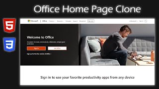 Clone Office's Home Page with HTML and CSS