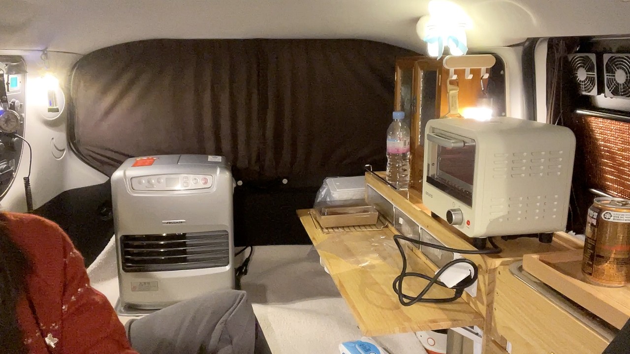 무주 소이나루 공원에서 미니 오븐과 팬히터 300 첫 사용! 🚙💨