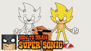 How to Draw Super Sonic | YouTube Studio Art Tutorial