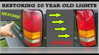 Restoring 20 Year Old Tail Lights! TranStar 7211 on a '01 Silverado HD 2500HD Sierra Chevy GMC Tahoe