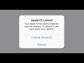 how to fix an apple ID Locked by Secutrity reason new mathod, Unlock  Apple ID iOS