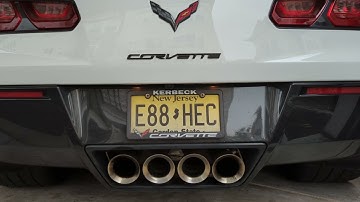 Corvette C7 Corsa X-Pipe Cold Start and Idle