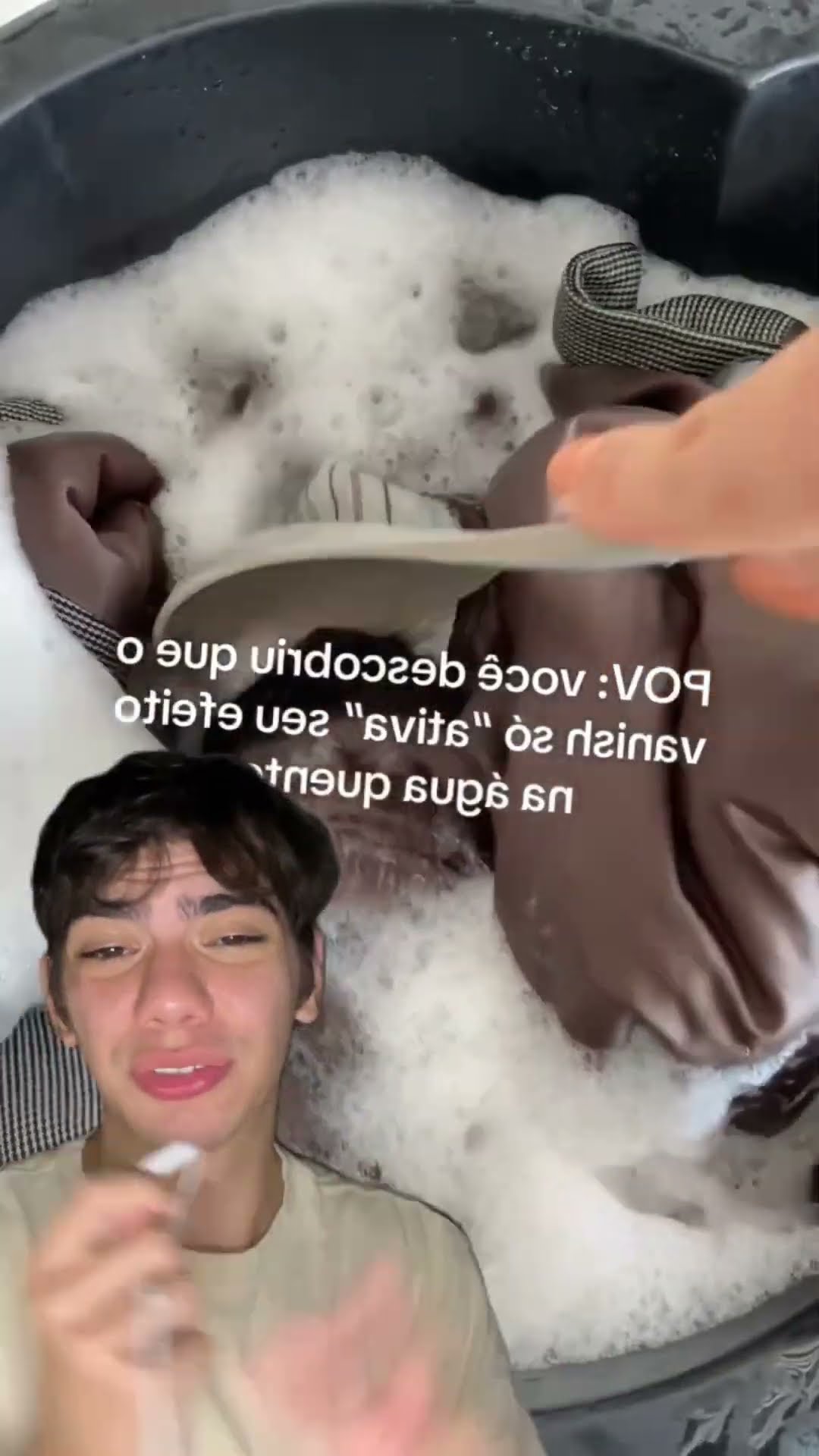 O Vanish só ativa com água quente! ?? Eu descobri agora! E você, já sabia desse truque?