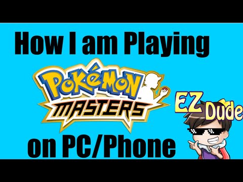 How I Am Playing Pokemon Masters On My Pc Phone Youtube