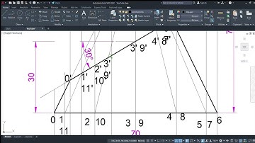 #15 Truncated cone surface development /#TD/#AutoCAD