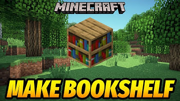 How to Make a Bookshelf in Minecraft (Fast Recipe Tutorial)